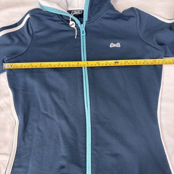 Le Tigre Classic Blue Athletic Dress Hooded Tennis Pickleball Size M - Picture 9 of 14